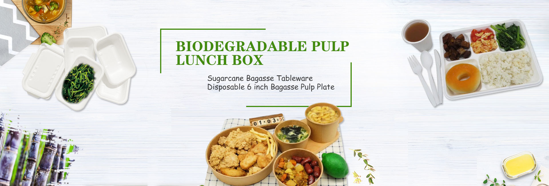 Suikerriet Bagasse servies
