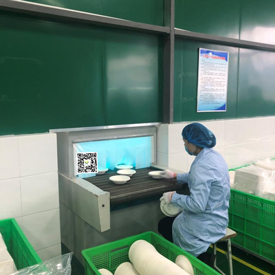 Workshop display voor de productie van suikerriet bagasse serviesgoed