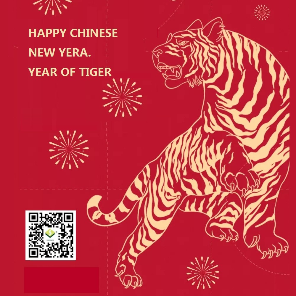 Vakantieaankondiging Chinees Nieuwjaar 2022